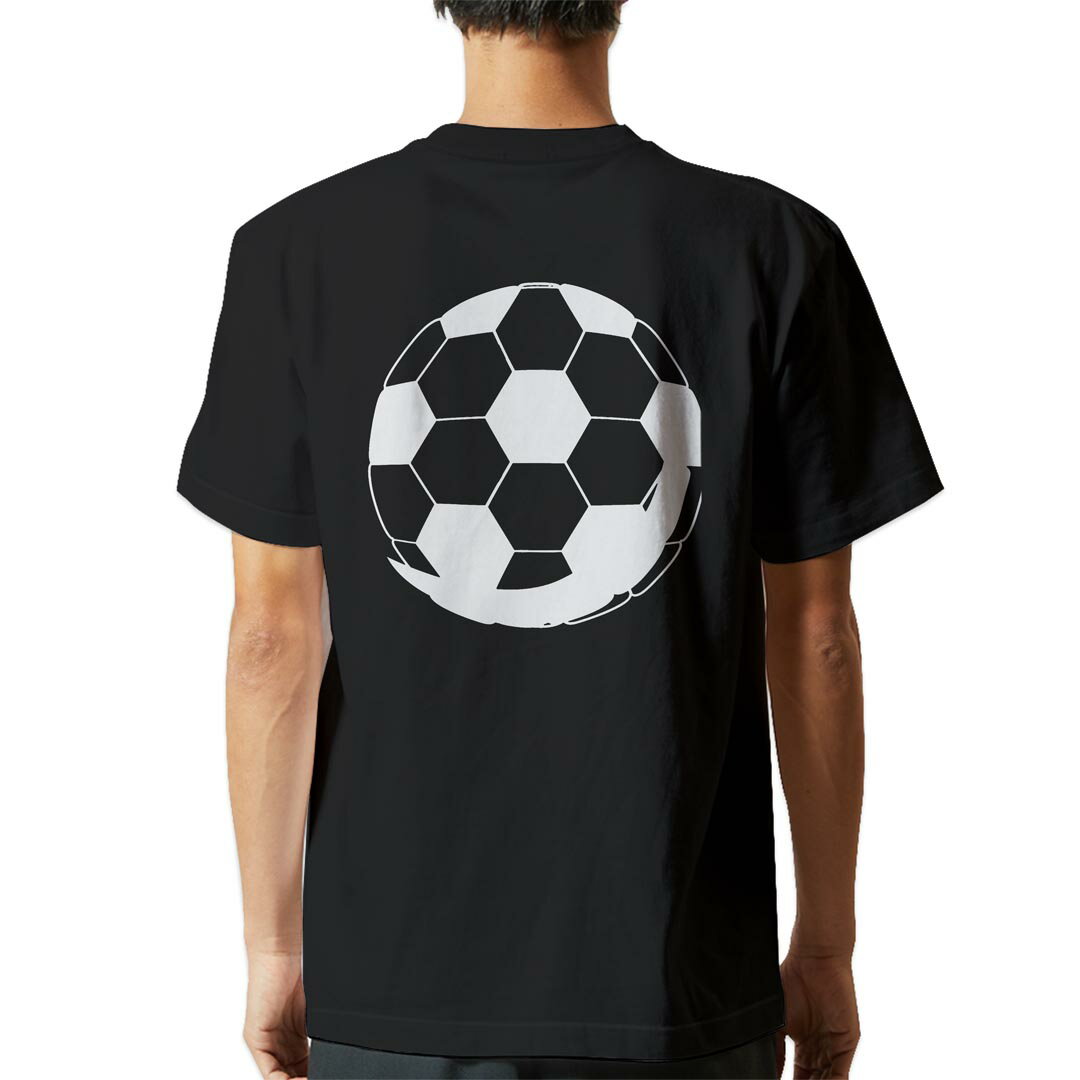 tシャツ メンズ 半袖 バックプリント ブラック デザイン XS S M L XL 2XL ティーシャツ T shirt 010180 スポーツ　サッカー　ボール