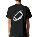tシャツ メンズ 半袖 バックプリント ブラック デザイン XS S M L XL 2XL ティーシャツ T shirt 010184 スポーツ ラグビー ボール(4)