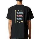 tシャツ メンズ 半袖 バックプリント ブラック デザイン XS S M L XL 2XL ティーシャツ T shirt 012890 こいのぼり　節句　こどもの日