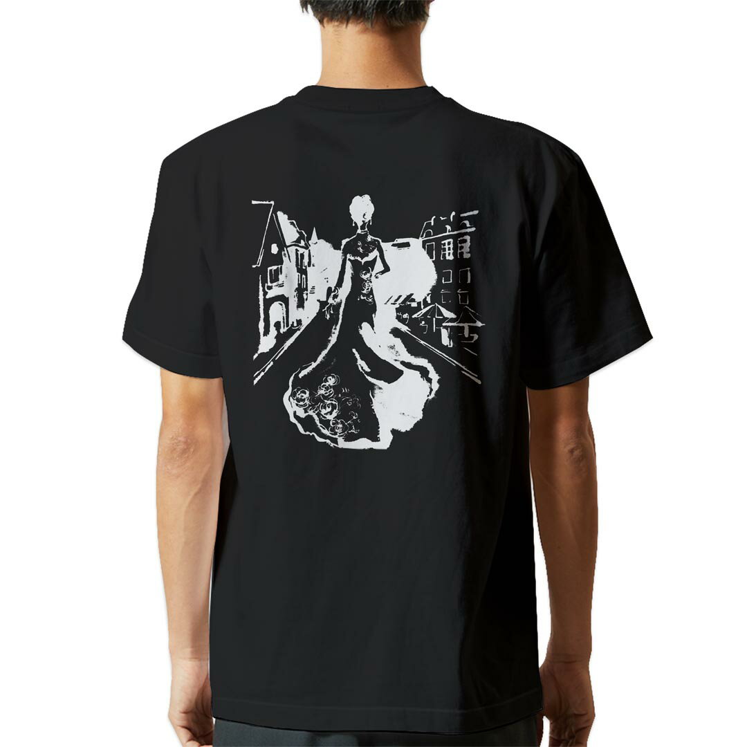乐天商城 - tシャツ メンズ 半袖 バックプリント ブラック デザイン XS S M L XL 2XL ティーシャツ T shirt 014281 ドレス　ファッション　結婚