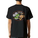 tシャツ メンズ 半袖 バックプリント ブラック デザイン XS S M L XL 2XL ティーシャツ T shirt 015341 こどもの日 鯉のぼり 兜...