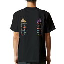 tシャツ メンズ 半袖 バックプリント ブラック デザイン XS S M L XL 2XL ティーシャツ T shirt 015344 こどもの日 鯉のぼり 兜...