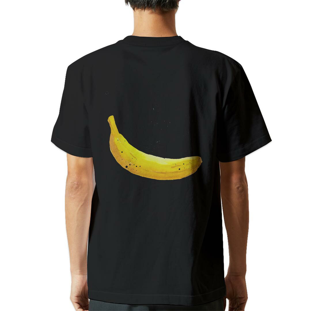 Shirts, T-Shirts - tシャツ メンズ 半袖 バックプリント ブラック デザイン XS S M L XL 2XL ティーシャツ T shirt 015739 バナナ　英語　夏