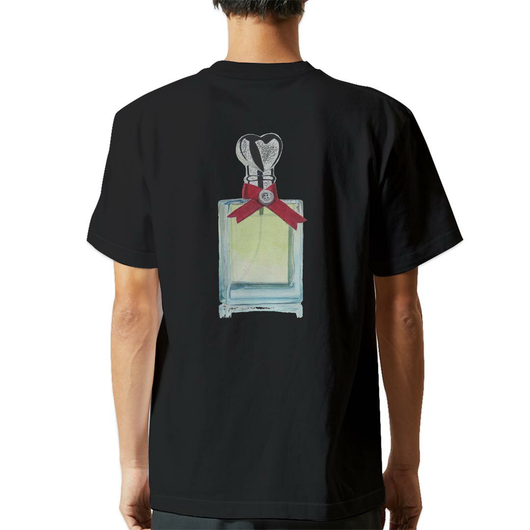 tシャツ メンズ 半袖 バックプリント ブラック デザイン XS S M L XL 2XL ティーシャツ T shirt 015828 香水　perfume　化粧