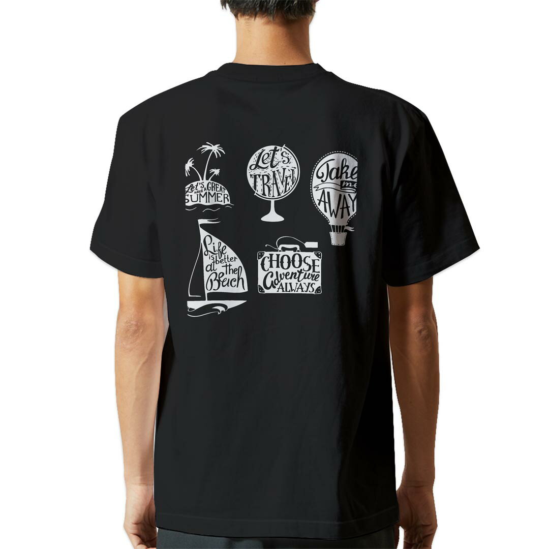 バックプリント tシャツ メンズ 半袖 ブラック デザイン XS S M L XL 2XL Tシャツ ティーシャツ T shirt　黒▼バックプリントTシャツ　ブラック全デザイン▼▼男性用半袖Tシャツ　ホワイト・グレー全デザインはこちらから▼▼男性用半袖Tシャツ　ブラック全デザインはこちらから▼▼男性用半袖Tシャツ　カラー全デザインはこちらから▼