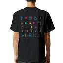 tシャツ メンズ 半袖 バックプリント ブラック デザイン XS S M L XL 2XL ティーシャツ T shirt 016470 マーク ロゴ(4)