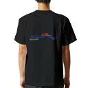 tシャツ メンズ 半袖 バックプリント ブラック デザイン XS S M L XL 2XL ティーシャツ T shirt 018831 gambia ガンビア(4)