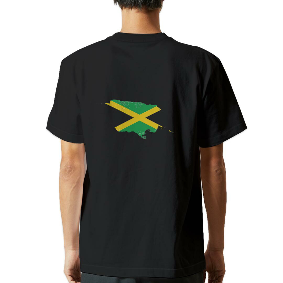 tシャツ メンズ 半袖 バックプリント ブラック デザイン XS S M L XL 2XL ティーシャツ T shirt 018858 jamaica ジャマイカ