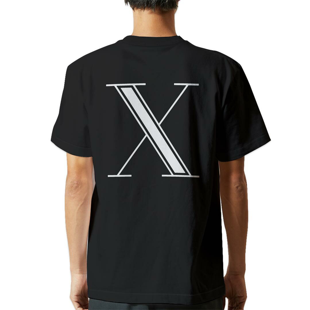 Rakuten - tシャツ メンズ 半袖 バックプリント ブラック デザイン XS S M L XL 2XL ティーシャツ T shirt 019365 文字 x アルファベット