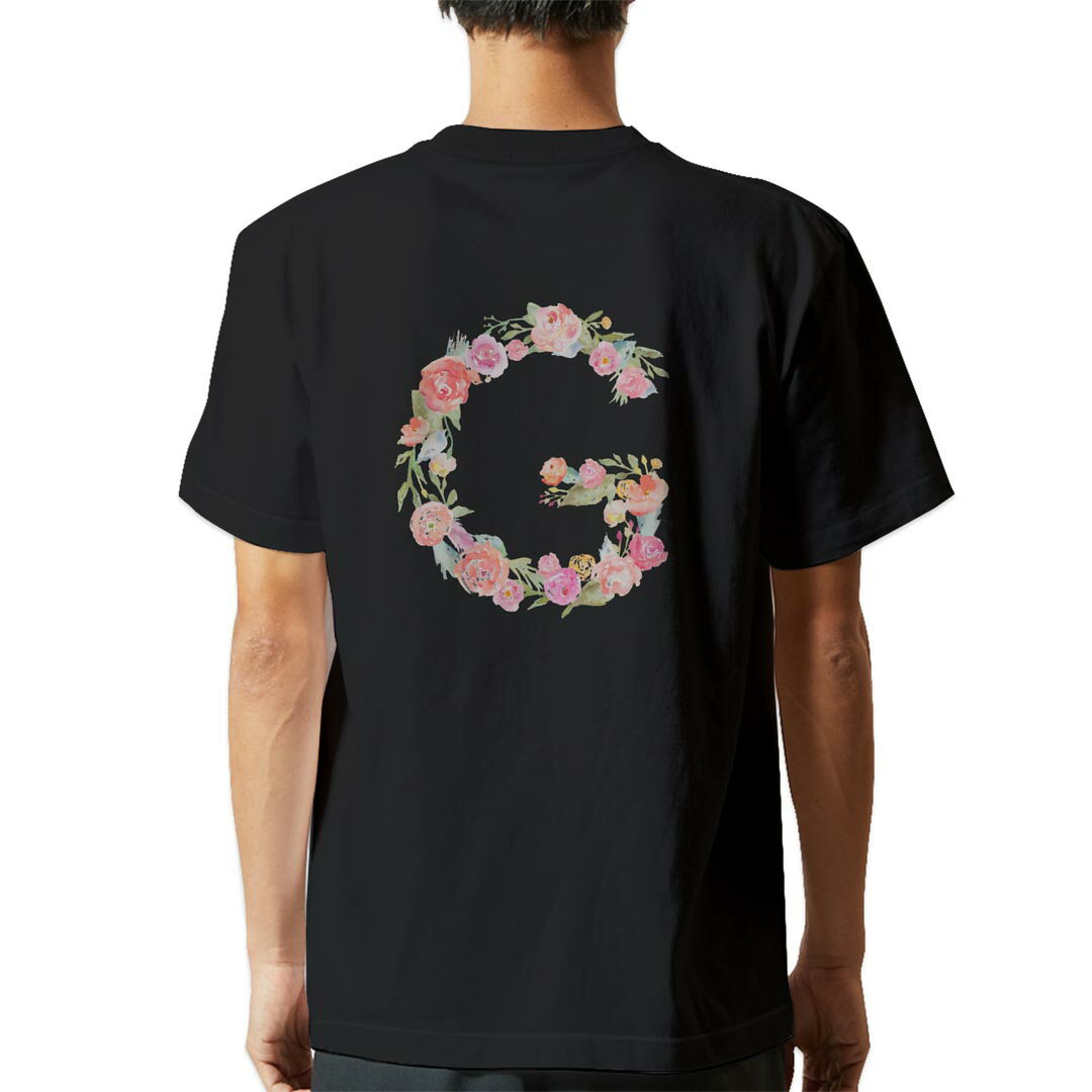 Other - tシャツ メンズ 半袖 バックプリント ブラック デザイン XS S M L XL 2XL ティーシャツ T shirt 019483 文字 g アルファベット