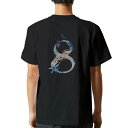 tシャツ メンズ 半袖 バックプリント ブラック デザイン XS S M L XL 2XL ティーシャツ T shirt 019651 文字 8(4)