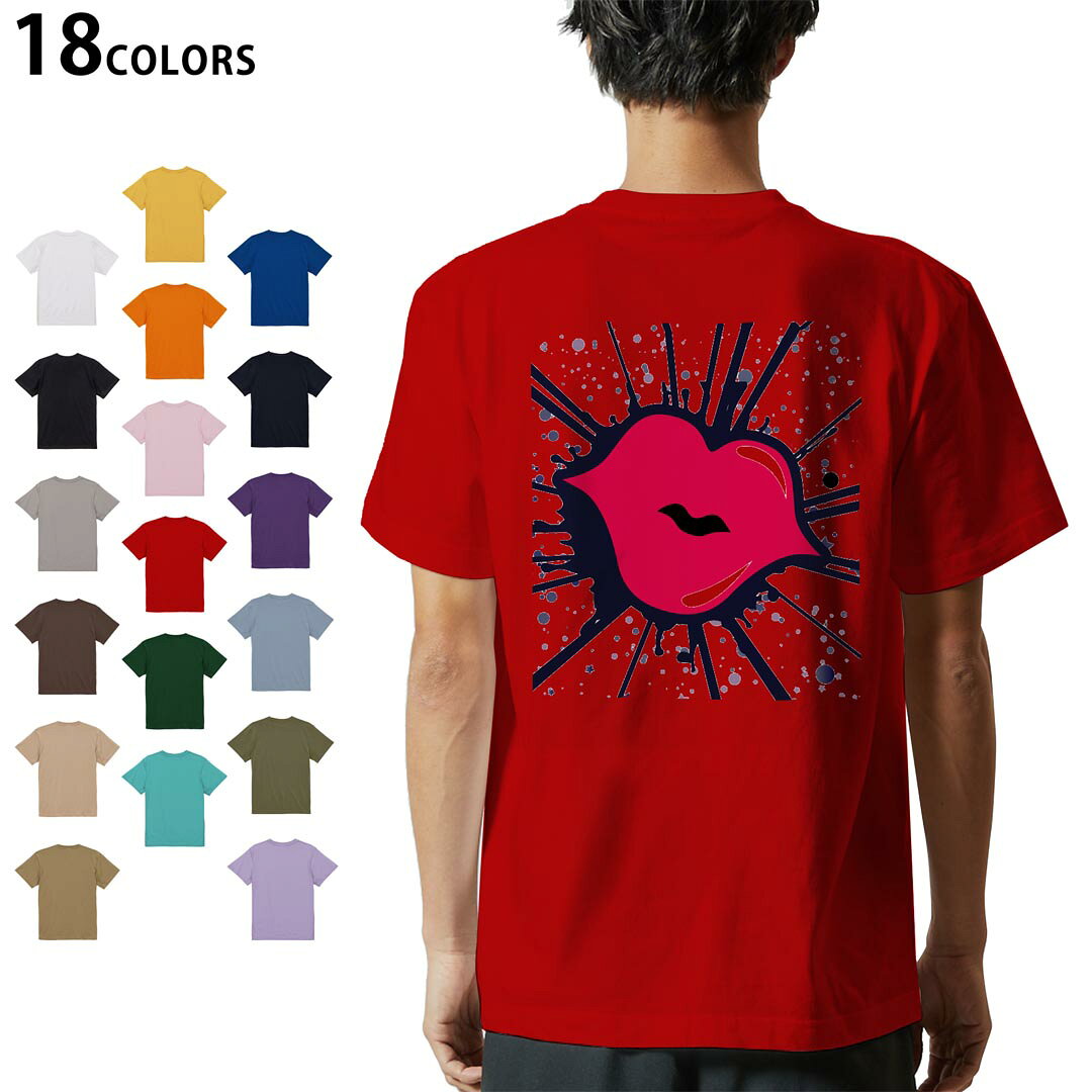 楽天市場】唇 Tシャツ（カラーブルー）（メンズファッション）の通販