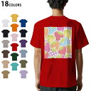 選べる18カラー Tシャツ メンズ 半袖 ホワイト グレー デザイン S M L XL 2XL 3XL Tシャツ ティーシャツ T shirt 005165 苺 カラフル ポップ