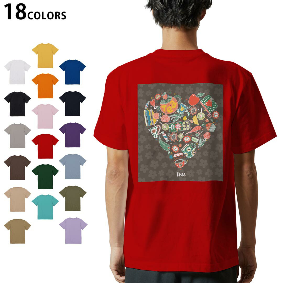 Shirts, T-Shirts - 選べる18カラー Tシャツ メンズ 半袖 ホワイト グレー デザイン S M L XL 2XL 3XL Tシャツ ティーシャツ T shirt 008826 イラスト　ハート　ティー
