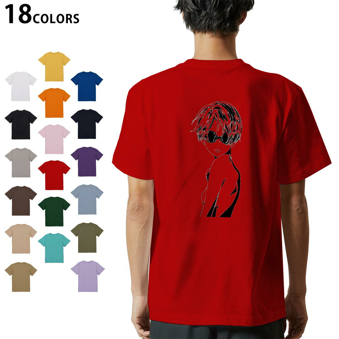乐天商城 - 選べる18カラー Tシャツ メンズ 半袖 ホワイト グレー デザイン S M L XL 2XL 3XL Tシャツ ティーシャツ T shirt 011815 女性　サングラス