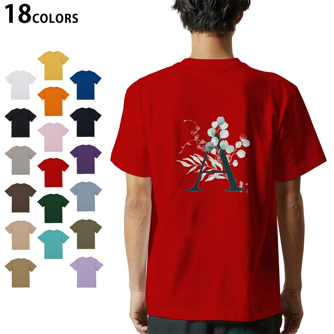 Other - 選べる18カラー Tシャツ メンズ 半袖 ホワイト グレー デザイン S M L XL 2XL 3XL Tシャツ ティーシャツ T shirt 019379 文字 a アルファベット