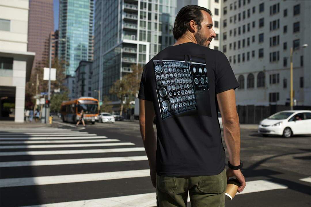 選べる18カラー Tシャツ メンズ 半袖 ホワイト グレー デザイン S M L XL 2XL 3XL Tシャツ ティーシャツ T shirt 023989 レントゲン　写真