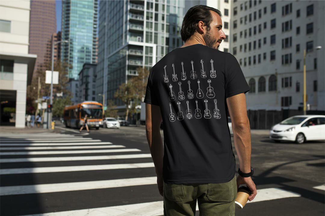 選べる18カラー Tシャツ メンズ 半袖 ホワイト グレー デザイン S M L XL 2XL 3XL Tシャツ ティーシャツ T shirt 014361 ギター　音楽　楽器 kabekore-11441562 kabeコレ サンプル画像2