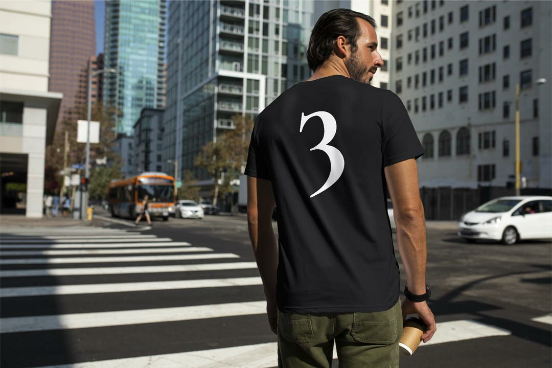 選べる18カラー Tシャツ メンズ 半袖 ホワイト グレー デザイン S M L XL 2XL 3XL Tシャツ ティーシャツ T shirt 019527 文字 3