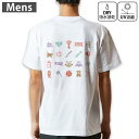 メンズ ドライバックプリントTシャツ ホワイト 半袖 4.1オンス ジム トレーニング スポーツ 運動会 ドライアスレチック UVカット 紫外線遮蔽 吸水速乾 ...