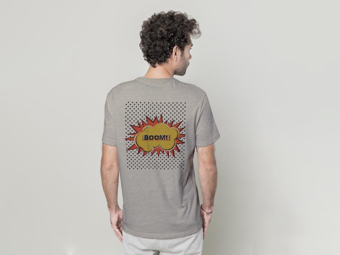 Tシャツ メンズ バックプリント半袖 ホワイト グレー デザイン XS S M L XL 2XL tシャツ ティーシャツ T shirt 026194 ドット　ポップ