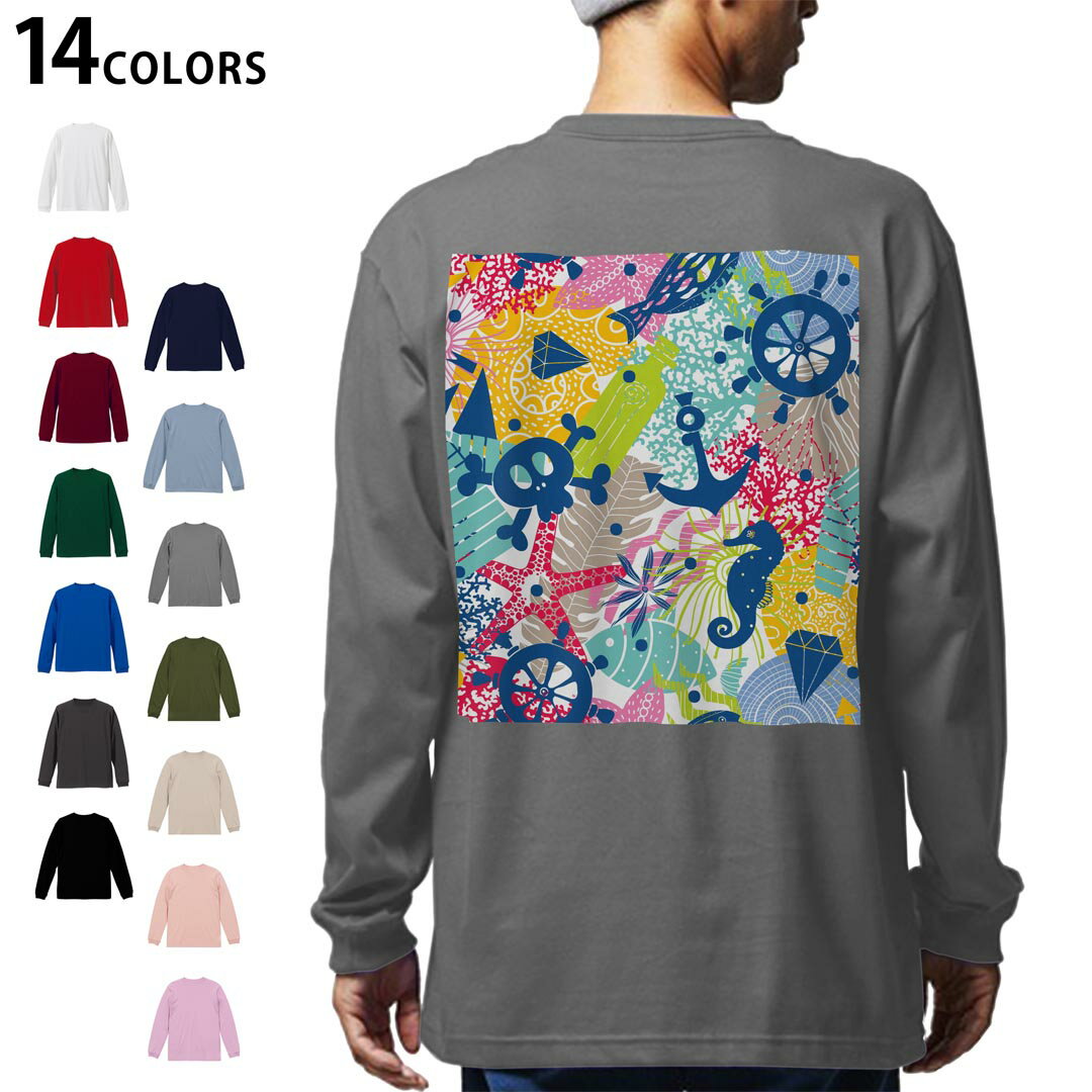 選べる14カラーバックプリントメン...