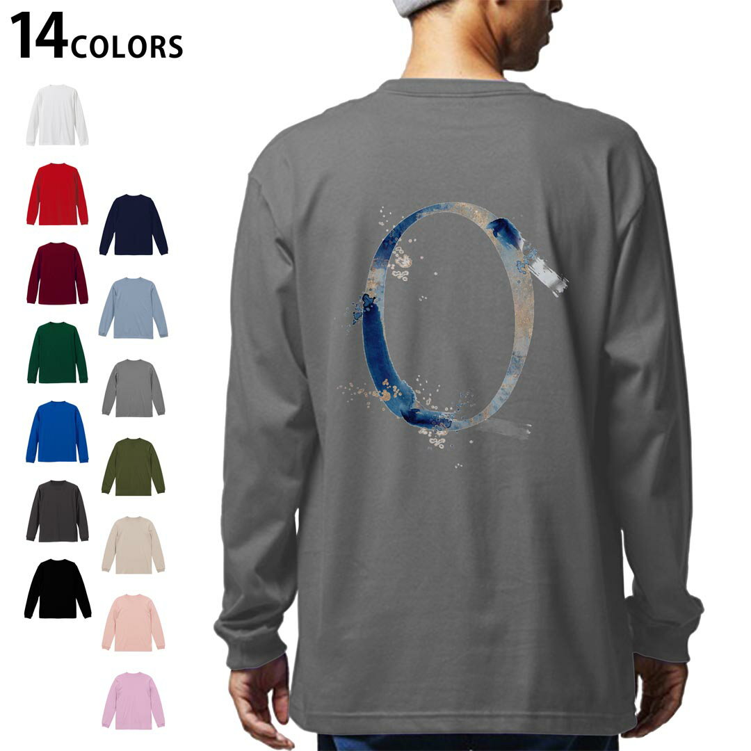 V-Neck - 選べる14カラー バックプリント メンズ レディース ユニセックス unisex 長袖 デザイン XS S M L XL 2XL Tシャツ ロング ティーシャツ T shirt 019606 文字 0