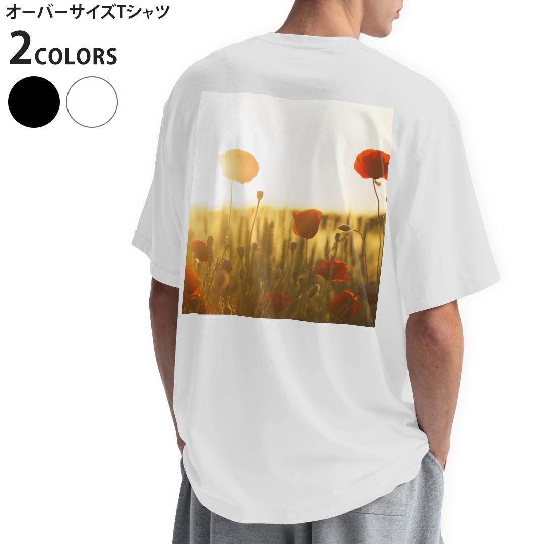 オーバーサイズ Tシャツ メンズ 半袖 ビッグシルエット 大きめ 抜け感 ホワイト グレー デザイン XS S M L XL 2XL tシャツ ティーシャツ T shirt▼画像をクリックで拡大▼ ブラック ホワイト ※ブラックは印刷の都合上 デザインが異なる場合がありますので 画像をご確認ください。 ▼オーバーサイズプリントTシャツ　全デザイン▼ ▼前面デザイン　こちらから▼