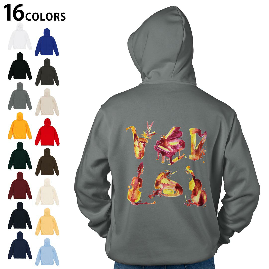 選べる16カラープルオーバー パーカー バックプリント フーディ メンズ レディース ユニセックス 長袖 デザイン S M L XL 2XL hoodie 0..