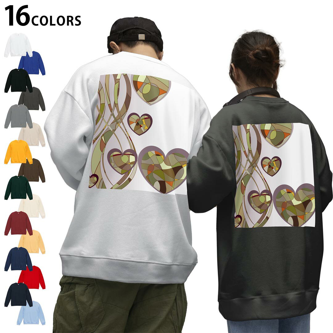 選べる16カラートレーナーバックプリント メンズ レディース ユニセックス 長袖 ホワイト グレー ブラック デザイン S M L XL 2XL swea..