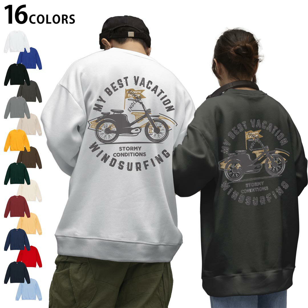 ���٤�16���顼�ȥ졼�ʡ��Хå��ץ��� ��� ��ǥ����� ��˥��å��� Ĺµ �ۥ磻�� ���졼 �֥�å� �ǥ����� S M L XL 2XL sweatsh...