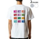 Tシャツ メンズ バックプリント半袖 ホワイト グレー デザイン XS S M L XL 2XL tシャツ ティーシャツ T shirt002667 星座　カラフル