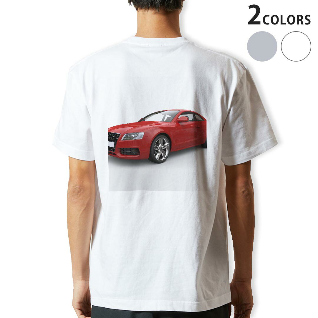 Tシャツ メンズ バックプリント半袖 ホワイト グレー デザイン XS S M L XL 2XL tシャツ ティーシャツ T shirt 002832 車　写真