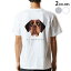 Tシャツ メンズ バックプリント半袖 ホワイト グレー デザイン XS S M L XL 2XL tシャツ ティーシャツ T shirt 022606 犬 セント・バーナード 1,780円