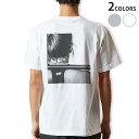 Tシャツ メンズ バックプリント半袖 ホワイト グレー デザイン XS...(4)