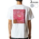 Tシャツ メンズ バックプリント半袖 ホワイト グレー デザイン XS S M L XL 2XL tシャツ ティーシャツ T shirt 023297 花 フラワー(4)