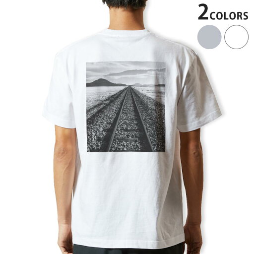 Tシャツ メンズ バックプリント半袖 ホワイト グレー デザイン XS S M L XL 2XL tシャツ ティーシャツ T shirt 023710 鉄道 レール Tシャツ メンズ バックプリント半袖 ホワイト グレー デザイン XS S M L XL 2XL tシャツ ティーシャツ T shirt 023710 鉄道 レール
