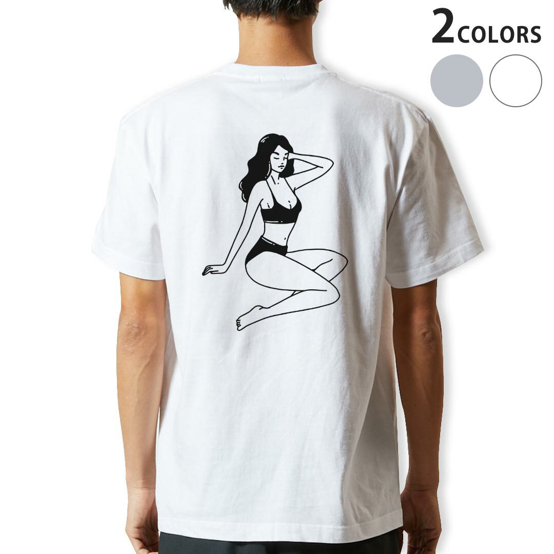 Tシャツ メンズ バックプリント半袖 ホワイト グレー デザイン XS S M L XL 2XL tシャツ ティーシャツ T shirt 032178 水着