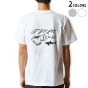 Tシャツ メンズ バックプリント半袖 ホワイト グレー デザイン XS S M L XL 2XL tシャツ ティーシャツ T shirt 032229 鮫 シャーク(4)