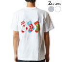 Tシャツ メンズ バックプリント半袖 ホワイト グレー デザイン XS S M L XL 2XL tシャツ ティーシャツ T shirt 010074 クリスマ...
