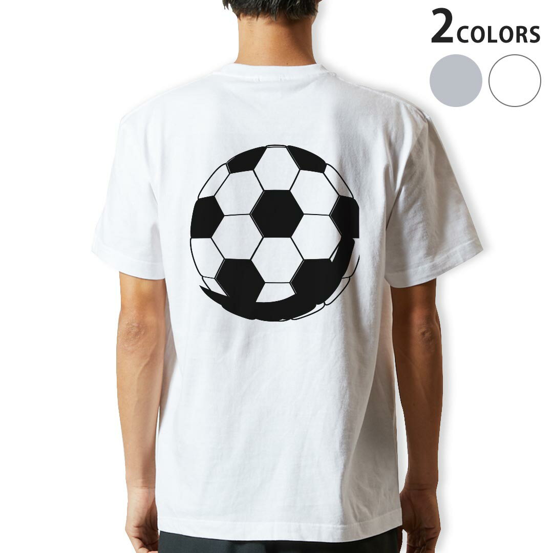 Tシャツ メンズ バックプリント半袖 ホワイト グレー デザイン XS S M L XL 2XL tシャツ ティーシャツ T shirt 010180 スポーツ　サッカー　ボール