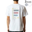 Tシャツ メンズ バックプリント半袖 ホワイト グレー デザイン XS S M L XL 2XL tシャツ ティーシャツ T shirt 012890 こいのぼ...
