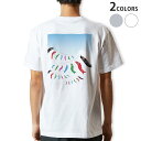 Tシャツ メンズ バックプリント半袖 ホワイト グレー デザイン XS S M L XL 2XL tシャツ ティーシャツ T shirt 013163 こいのぼ...