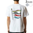 Tシャツ メンズ バックプリント半袖 ホワイト グレー デザイン XS S M L XL 2XL tシャツ ティーシャツ T shirt 013177 こいのぼ...