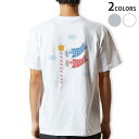 Tシャツ メンズ バックプリント半袖 ホワイト グレー デザイン XS S M L XL 2XL tシャツ ティーシャツ T shirt 013236 こいのぼ...