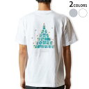 Tシャツ メンズ バックプリント半袖 ホワイト グレー デザイン XS S M L XL 2XL tシャツ ティーシャツ T shirt 013826 クリスマ...