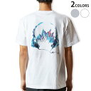 Tシャツ メンズ バックプリント半袖 ホワイト グレー デザイン XS S M L XL 2XL tシャツ ティーシャツ T shirt 014180 ヘッドホン 音楽 風景
