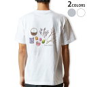 Tシャツ メンズ バックプリント半袖 ホワイト グレー デザイン XS S M L XL 2XL tシャツ ティーシャツ T shirt 015321 イースター たまご とり ケーキ パステル