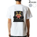 Tシャツ メンズ バックプリント半袖 ホワイト グレー デザイン XS S M L XL 2XL tシャツ ティーシャツ T shirt 015335 こどもの...