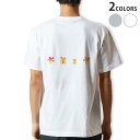 Tシャツ メンズ バックプリント半袖 ホワイト グレー デザイン XS S M L XL 2XL tシャツ ティーシャツ T shirt 015590 プレゼン...
